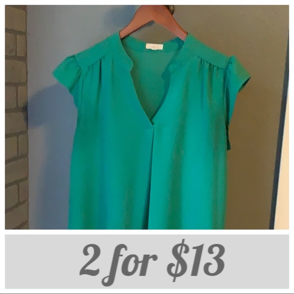 Tops - Green sheer blouse